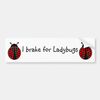 Jag bromsar för Ladybugs Bildekal