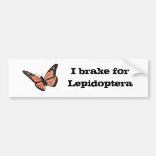 Jag bromsar för Lepidoptera Bildekal