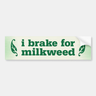 Jag bromsar för milkweed bildekal