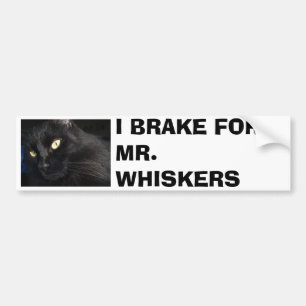 JAG BROMSAR FÖR MR. WHISKERS BILDEKAL