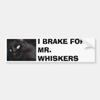 JAG BROMSAR FÖR MR. WHISKERS BILDEKAL