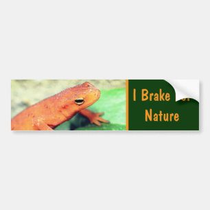 Jag bromsar för naturlig salamander bildekal
