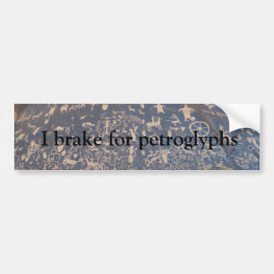 Jag bromsar för petroglyphs bildekal