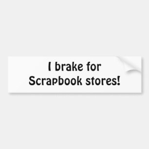 Jag bromsar för Scrapbookdiversehandel! Bildekal