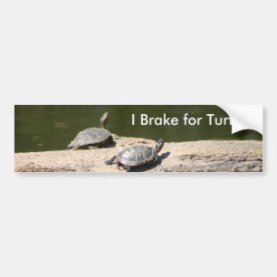 Jag bromsar för sköldpaddor bildekal