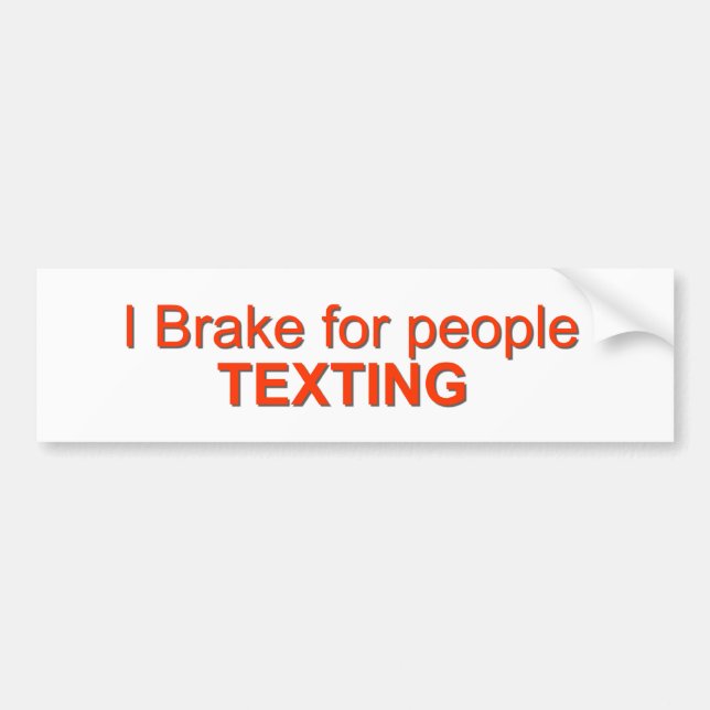 Jag bromsar för textning bildekal (Framsidan)