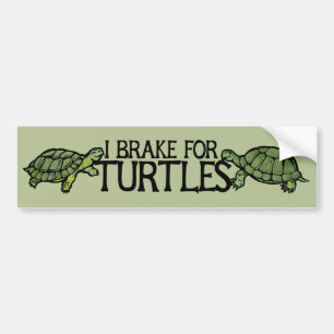 Jag Bromsar för Turtles Bildekal