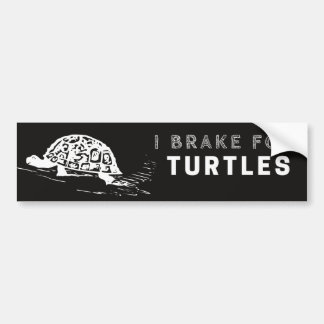 Jag bromsar för Turtles Bumper Sticker Cute and Ro Bildekal