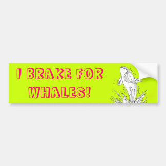 Jag bromsar för valar bildekal