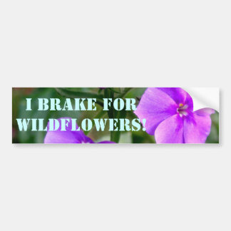 Jag bromsar för vildblommabildekal bildekal