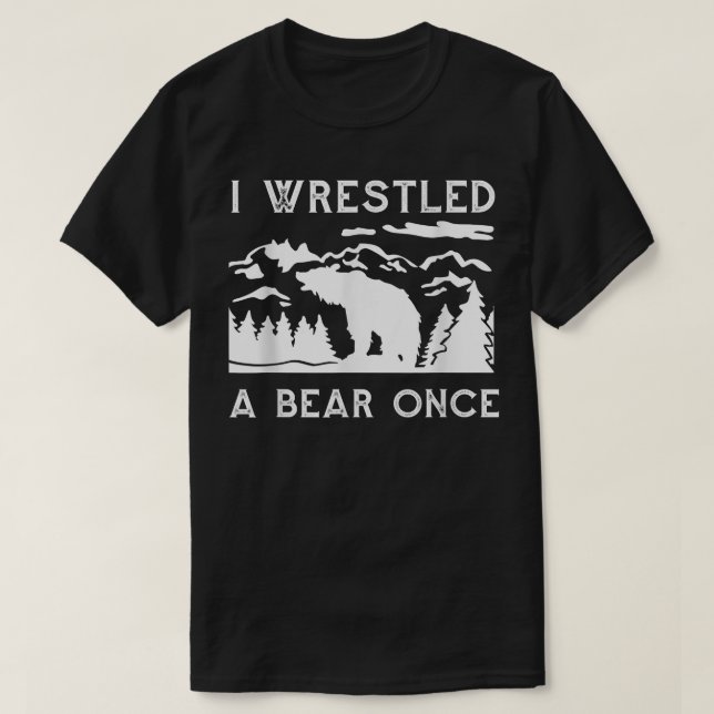 Jag brottades med en Gång från Bear-Fokerberget T Shirt (Design framsida)