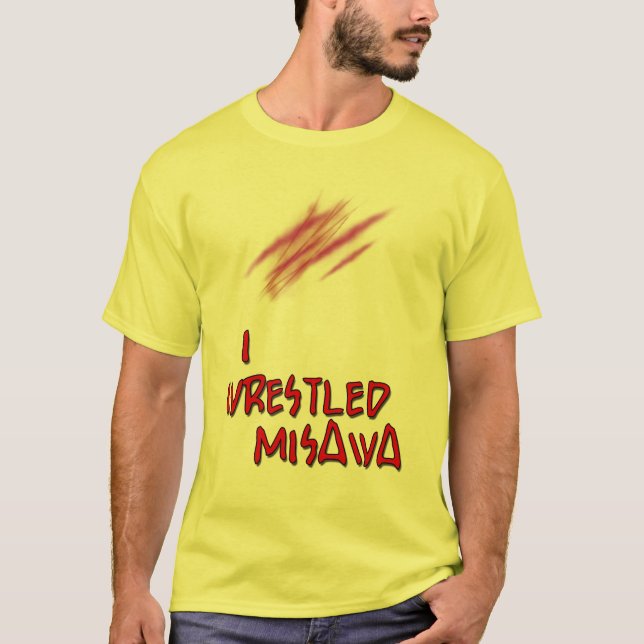Jag brottades Misawa Tee Shirt (Framsida)
