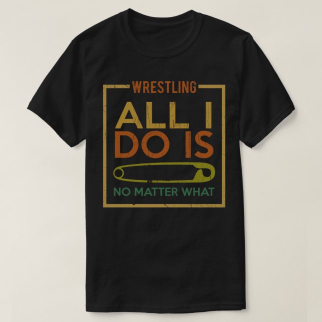 Jag brottas bara med det. t shirt (Design framsida)