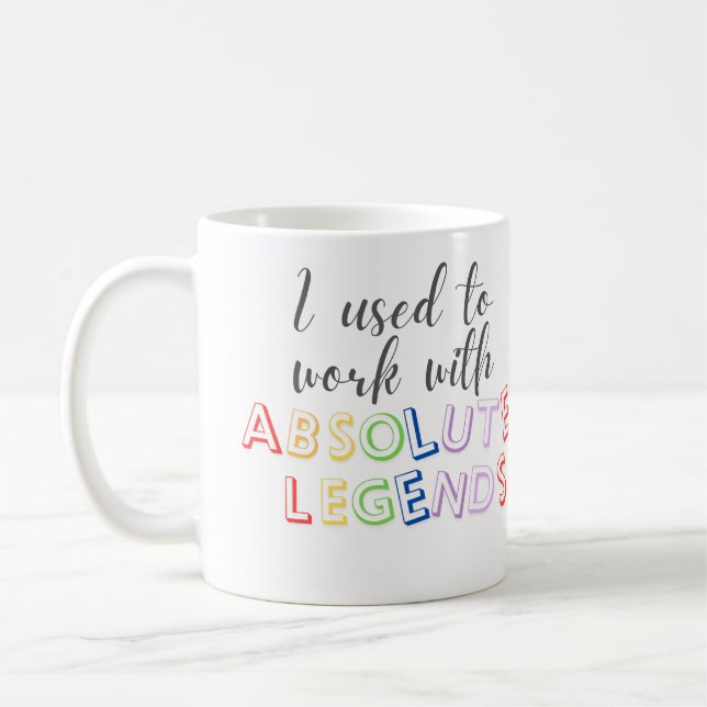 Jag brukade arbeta med absoluta lektioner kaffemugg (Vänster)