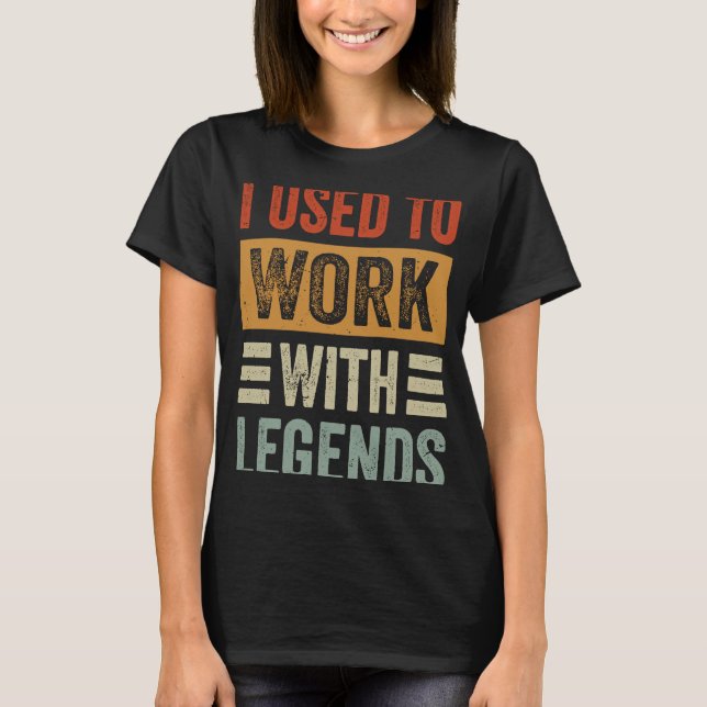 Jag brukade arbeta med förklaringar t shirt (Framsida)