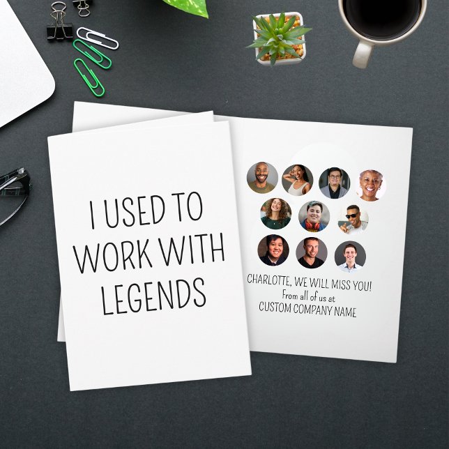 Jag brukade arbeta med legends 10 medarbetarfoto kort (I Used To Work With Legends 10 Coworker Photo Card
)