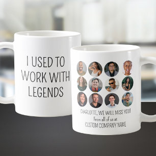 Jag brukade arbeta med legends 12-medarbetarfoto kaffemugg