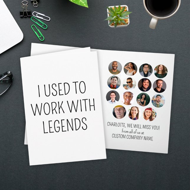 Jag brukade arbeta med legends 15 medarbetarfoto kort (I Used To Work With Legends 15 Coworker Photo Card
)