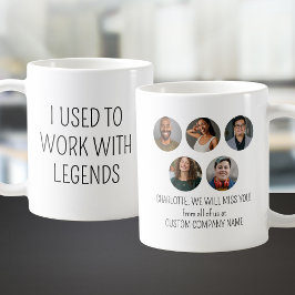 Jag brukade arbeta med legends 5-medarbetarfoto kaffemugg
