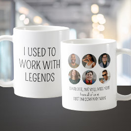 Jag brukade arbeta med legends 6-medarbetarfoto kaffemugg