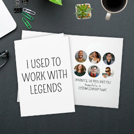 Jag brukade arbeta med legends 6-medarbetarfoto kort