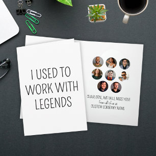 Jag brukade arbeta med legends 8-medarbetarfoto kort