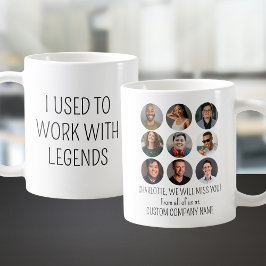 Jag brukade arbeta med legends 9-kopparfoto kaffemugg