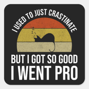 Jag brukade bara tjafsa fyrkantigt klistermärke