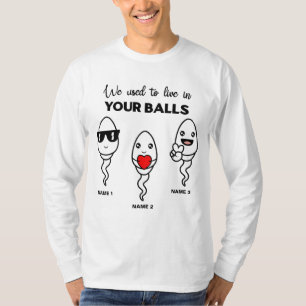 Jag brukade bo i ditt Bollar, eget namn för famil T Shirt