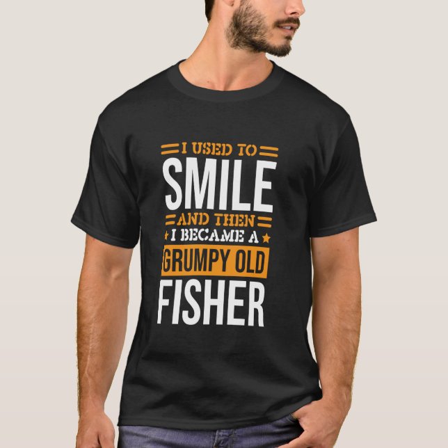 Jag brukade le Fisher-design för fiskefantast T Shirt (Framsida)