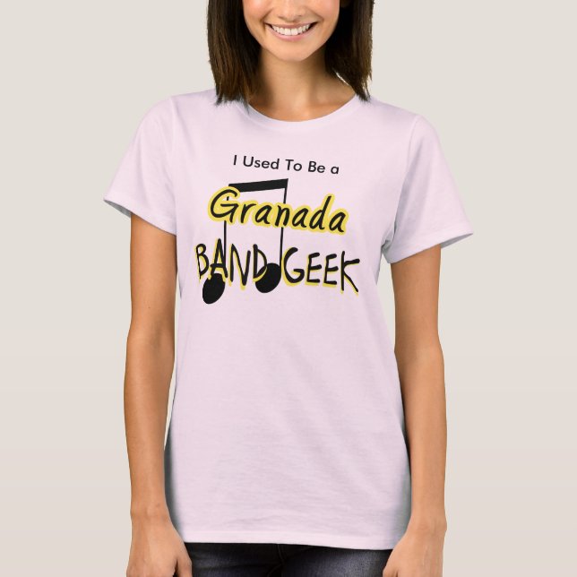 Jag brukade vara en Granada Band Geek Tee Shirt (Framsida)