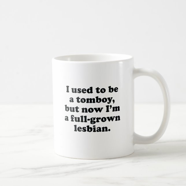 Jag brukade vara en pojkflicka kaffemugg (Höger)