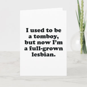 Jag brukade vara en tomboy kort