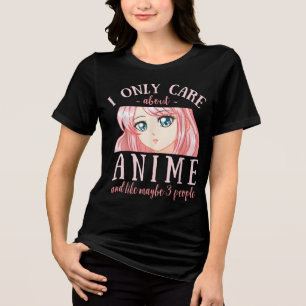 Jag bryr mig bara om djur och kanske 3 personer t shirt