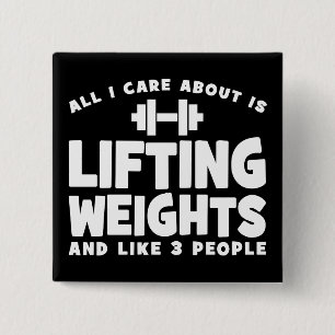 Jag bryr mig bara om lyktvikten. Lustigt Workout Knapp