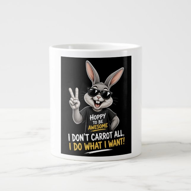 Jag Bryr Mig Inte Ett Dugg Om Morot Jumbo Mugg (Framsidan)