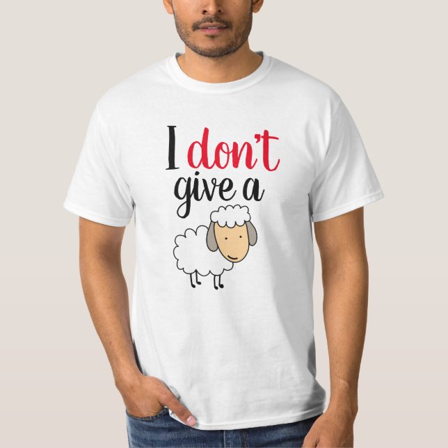 Jag Bryr Mig Inte Ett Dugg T Shirt (Framsida)