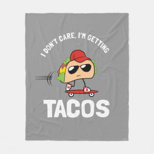 Jag bryr mig inte, jag får Tacos Fleecefilt