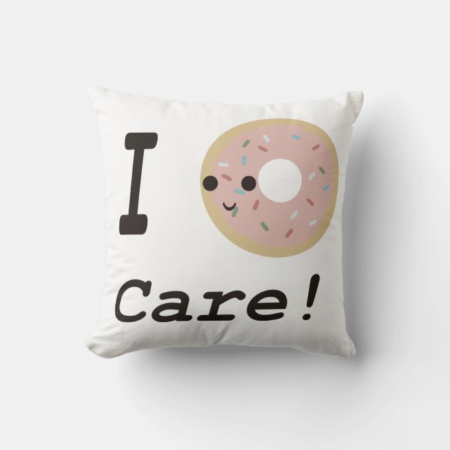 Jag bryr mig inte! kudde (Framsida)