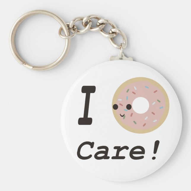 Jag bryr mig inte! nyckelring (Framsidan)