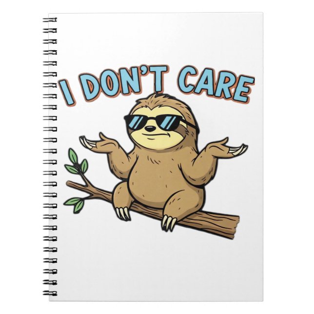 Jag bryr mig inte om design Essential T-Shi Anteckningsbok (Framsidan)