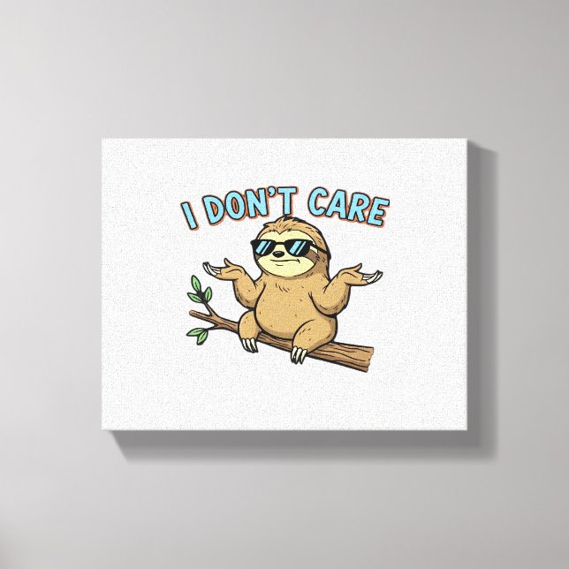 Jag bryr mig inte om design Essential T-Shi Canvastryck (Framsida)