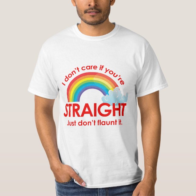 Jag bryr mig inte om du är hetero. Visa det bara i Tröja (Framsida)