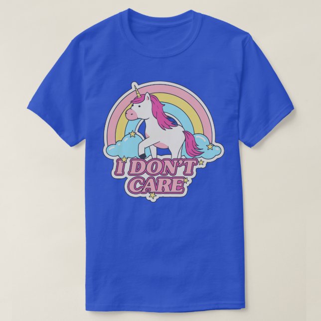 Jag bryr mig inte om Dubblan sida vid sida T Shirt (Design framsida)