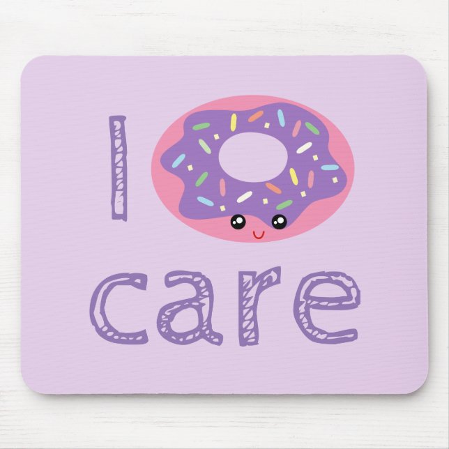 Jag bryr mig inte om söt kawaii, rolig munkpun hum musmatta (Framsidan)