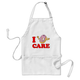 Jag bryr mig inte om Tecknaden Apron. Förkläde