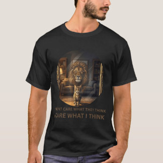 Jag bryr mig inte om vad de tycker motivation t shirt