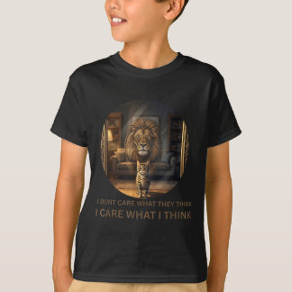 Jag bryr mig inte om vad de tycker motivations- t shirt