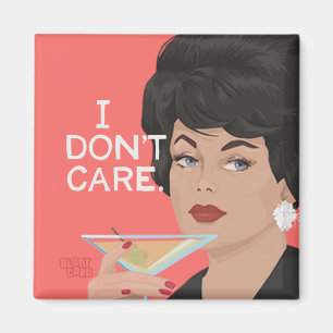 Jag bryr mig inte, originalillustration, roligt vi magnet