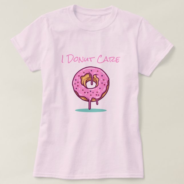 Jag bryr mig inte t shirt (Design framsida)